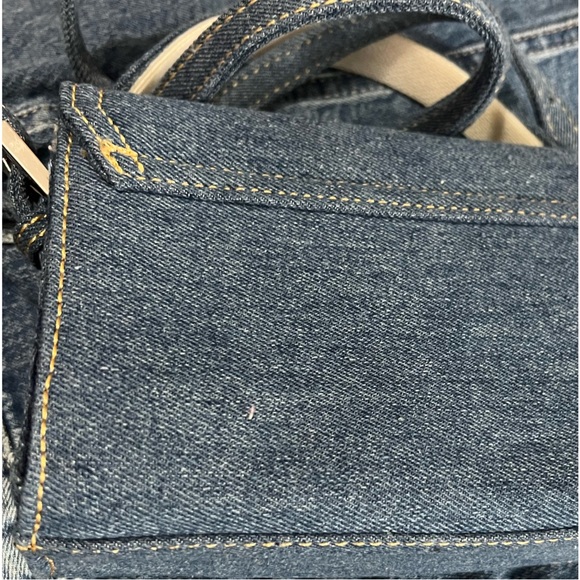 MANGO ~Denim Rhinestone Buckle Bag (NWT) - Picture 14 of 15